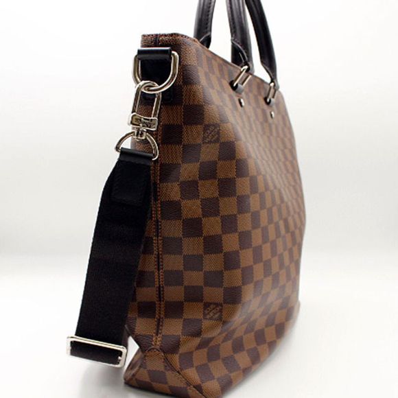 Louis Vuitton Damier Jake Tote Bag Ebene Brown - Picture 2 of 6